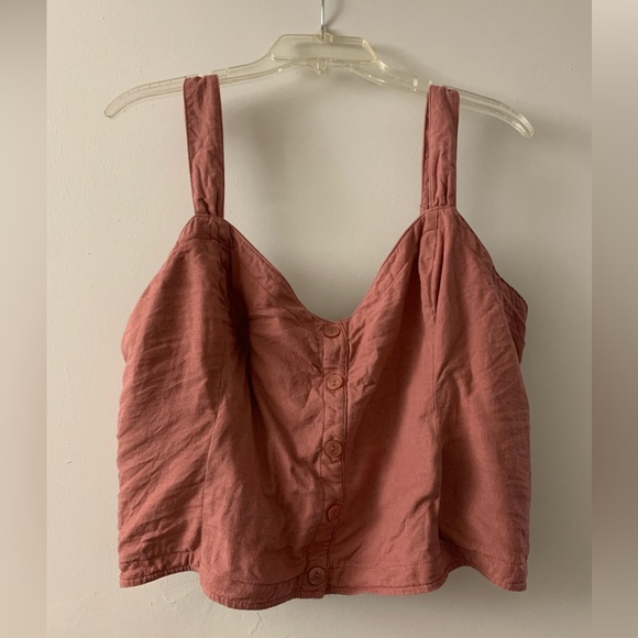 Abercrombie Pleated Wide Strap Button-Through Cami - Picture 1 of 8